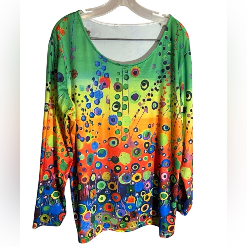 Colorful Abstract Women's Top